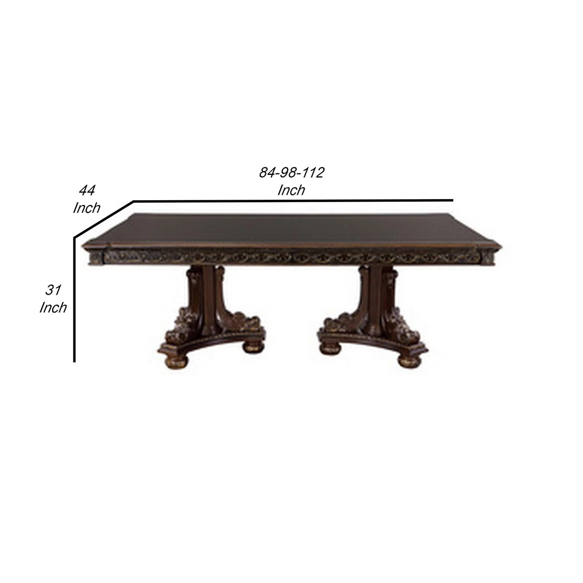 Brown Extendable Dining Table B9416