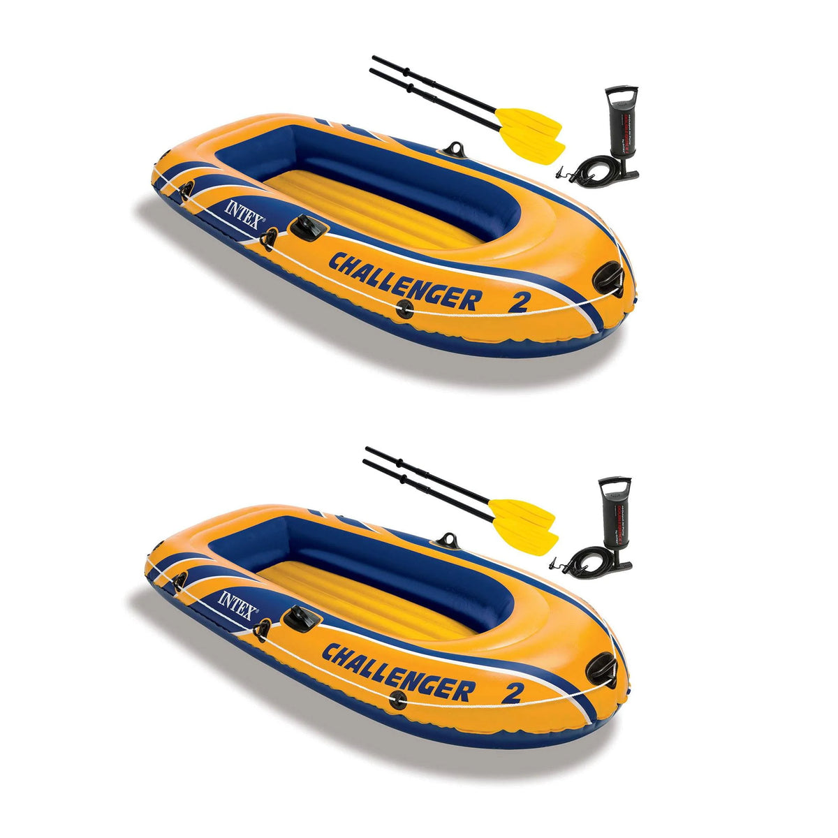 2 Person Inflatable Boat Set with Oars & Air Pump Y841000