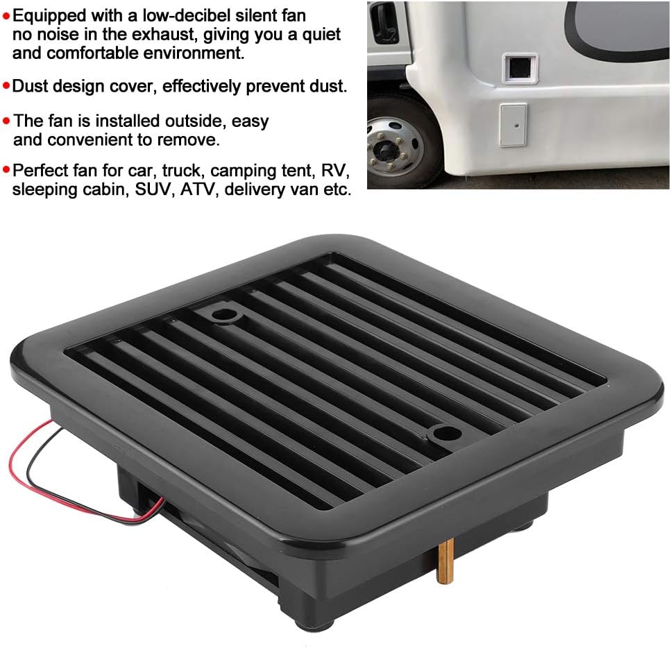 12V 4W Exhaust Vent Fan with Shutters V859966