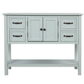 Light Green 43 in. Solid Wood Console Table with 4 Drawers Y464305