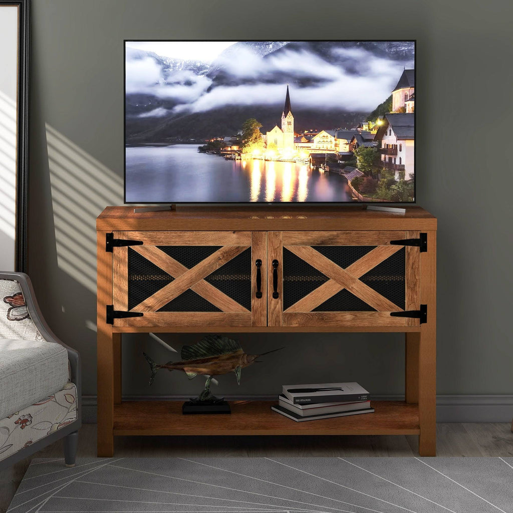 44x22 TV Stand Console with Storage and Shelf H294