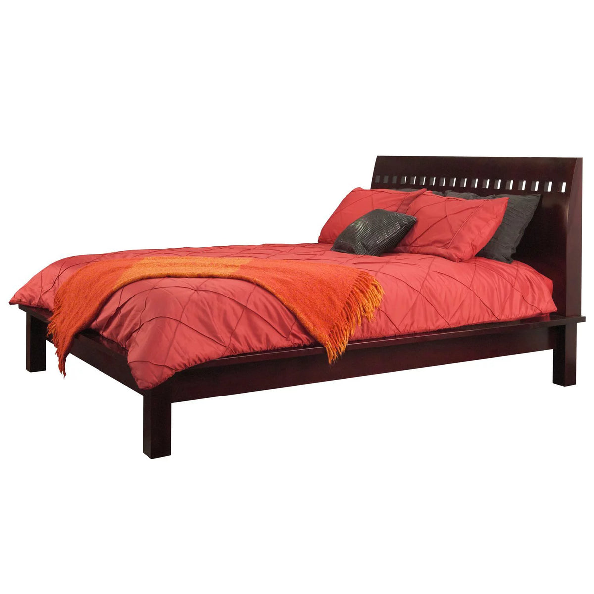 Cal King Platform Bed in Espresso Mahogany V9223