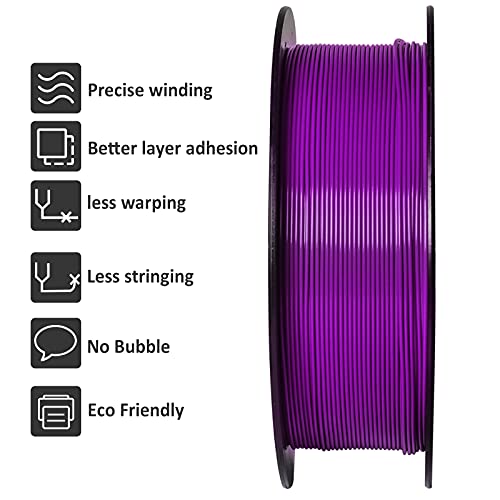 Silk PLA Filament 1.75mm 1kg 1 Spool Silk Gold D59377