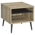 Square Engineered Wood End Table with Shelf Z63658
