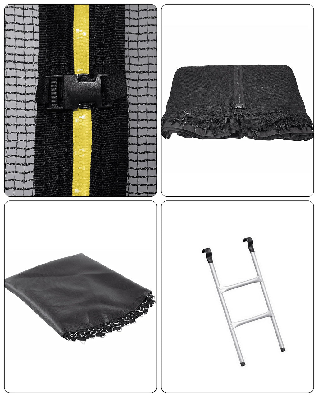 12FT Trampoline with Safety Enclosure Net and Ladder J588