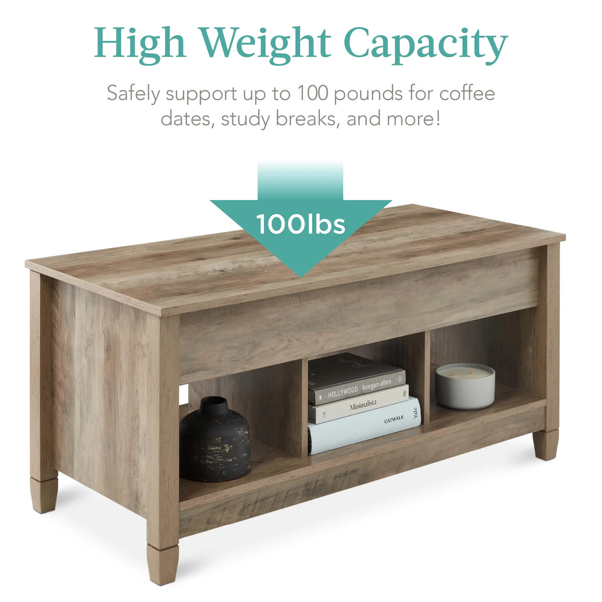 Lift Top Coffee Table with Hidden Storage K987368