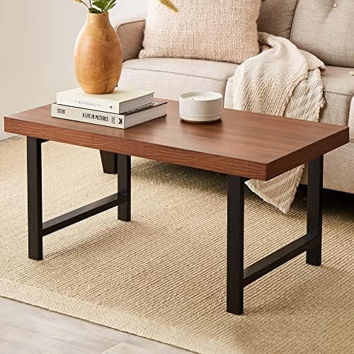 44in Rectangular Coffee Table with 2in Metal Legs A7532