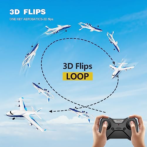 Remote Control Airplane with LED Light, 2 Battery M9876