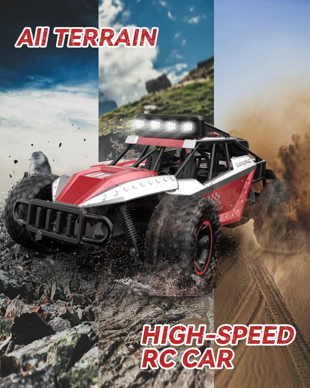 1:14 Scale 2WD Remote Control Off Road RC Car with Two Rechargeable Batteries H886