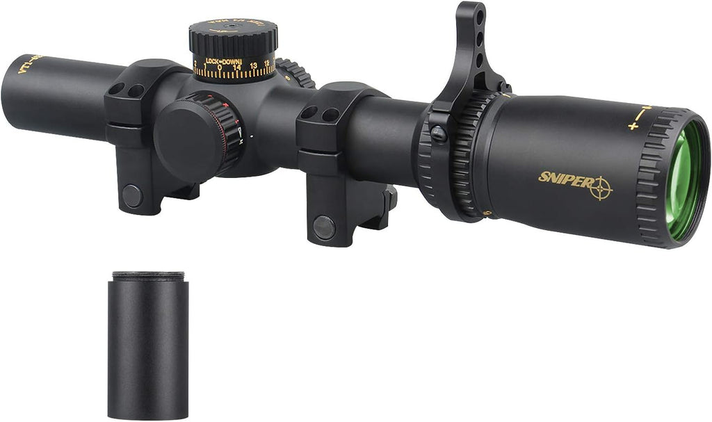 1-6X24 FFP Scope with Red/Green Illuminated Reticle and Scope Mount K6946