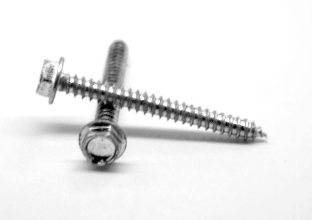 #14-10 x 3 1/2 Sheet Metal Screw Hex Washer Head Zinc Plated T10514