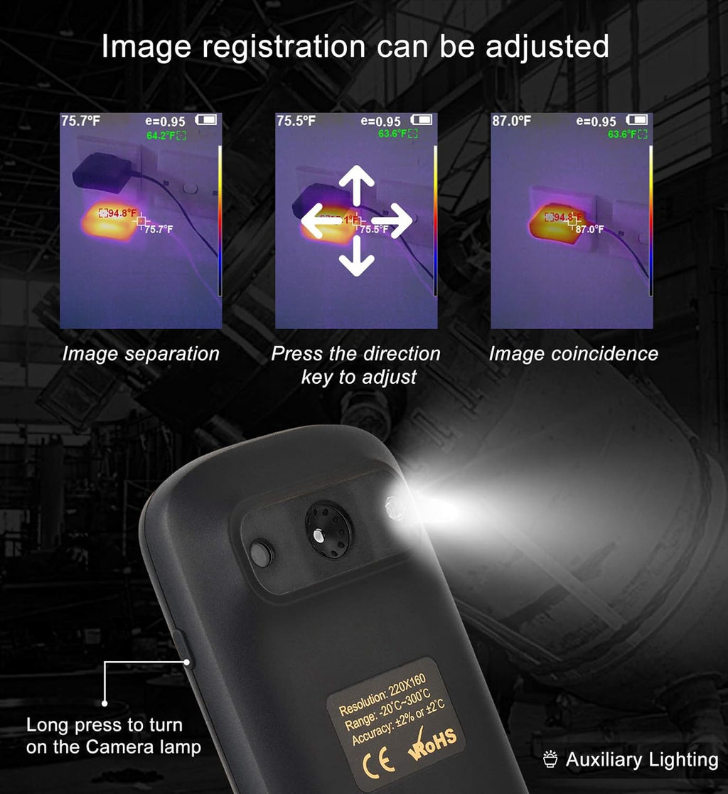 320 x 240 IR Resolution Thermal Camera with 76800 Pixels S4801