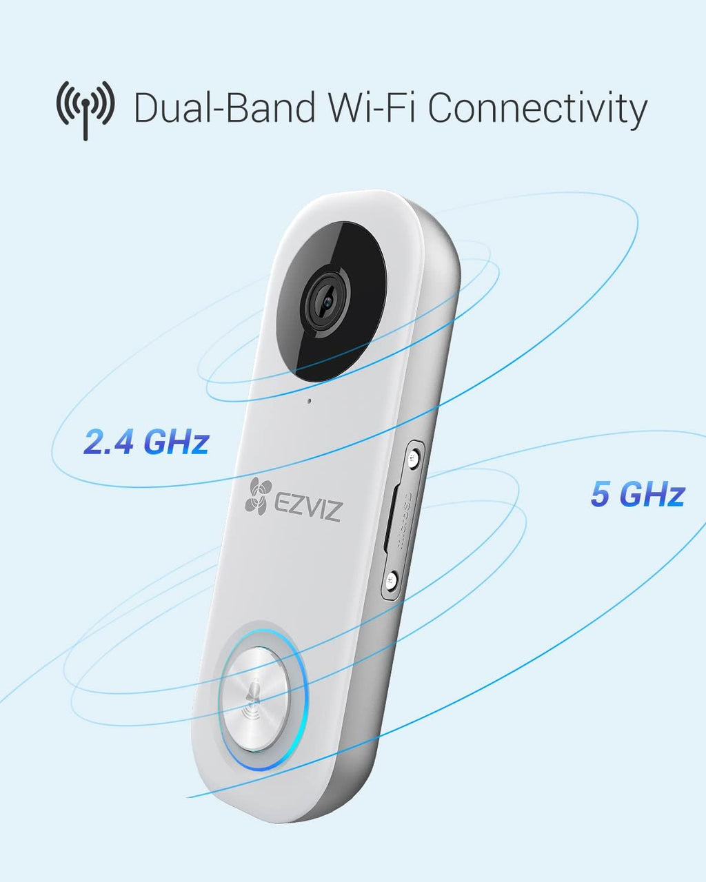 1080P Wi-Fi Video Doorbell Camera with AI-Human Detection K40692