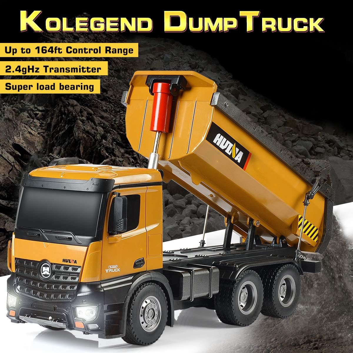 Remote Control Dump Truck Toy 1/14 Scale U529