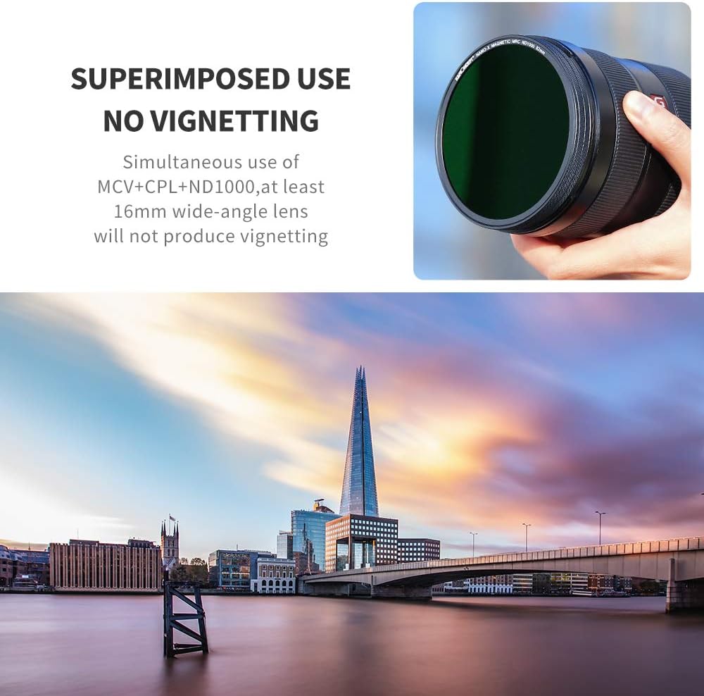 52mm Magnetic Lens Filter Kit with 4 in 1 Filter Pouch L2860