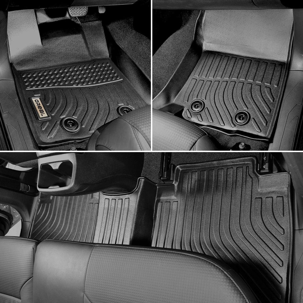 Black Floor Mats Liners Carpet Custom Fit H915684
