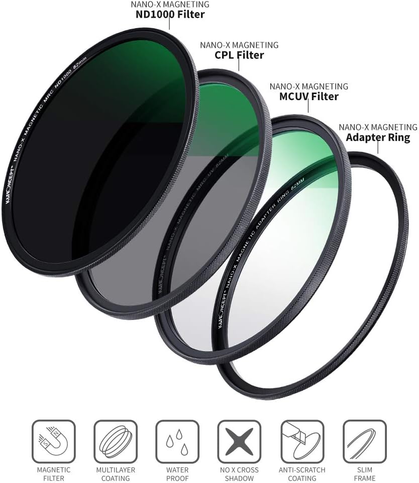 52mm Magnetic Lens Filter Kit with 4 in 1 Filter Pouch L2860