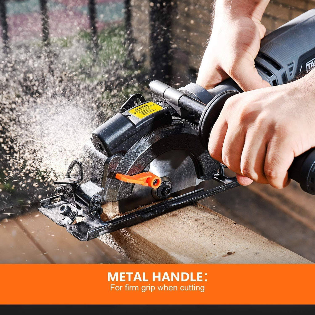 Circular Saw with Metal Handle, 6 Blades, Laser Guide M91775