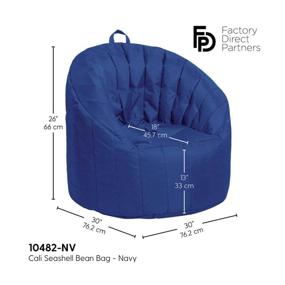 Bean bag coated Oxford fabric french blue H1538