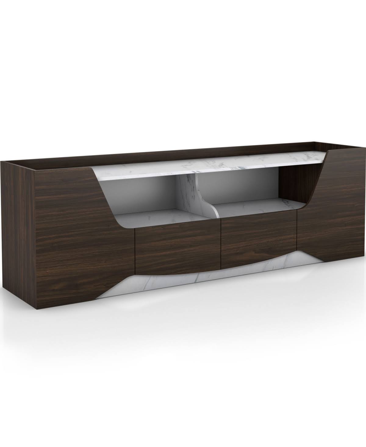 Wenge Brown Floating TV Stand L4363