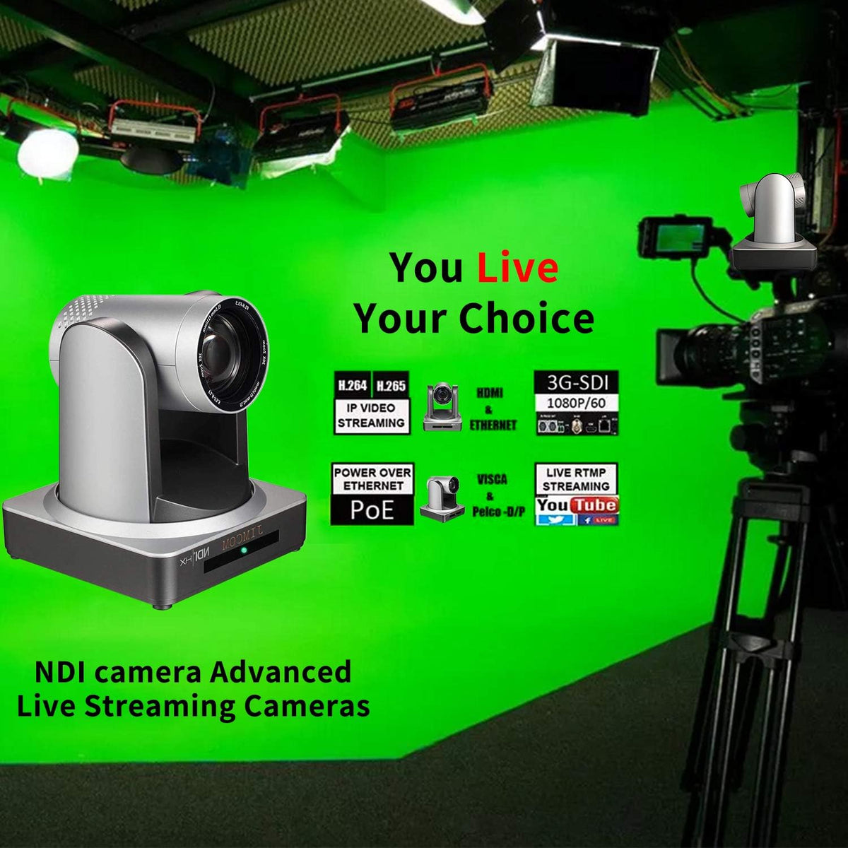 20X NDI HX PoE PTZ Camera B30778