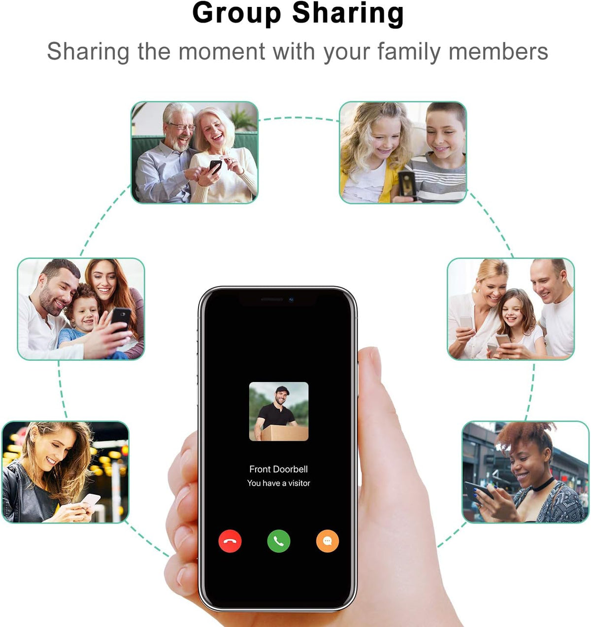 1080P HD Wireless Video Doorbell Camera with Chime Q557