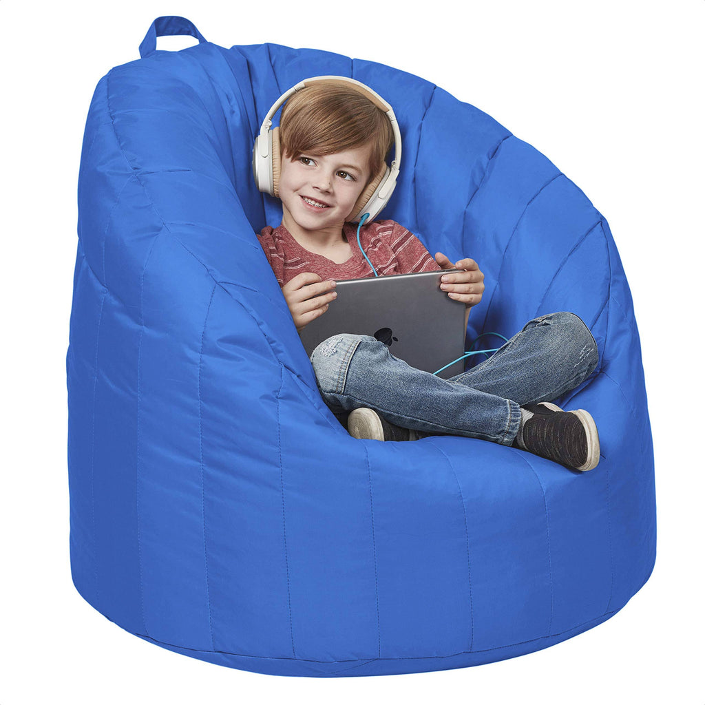 Bean bag coated Oxford fabric french blue H1538