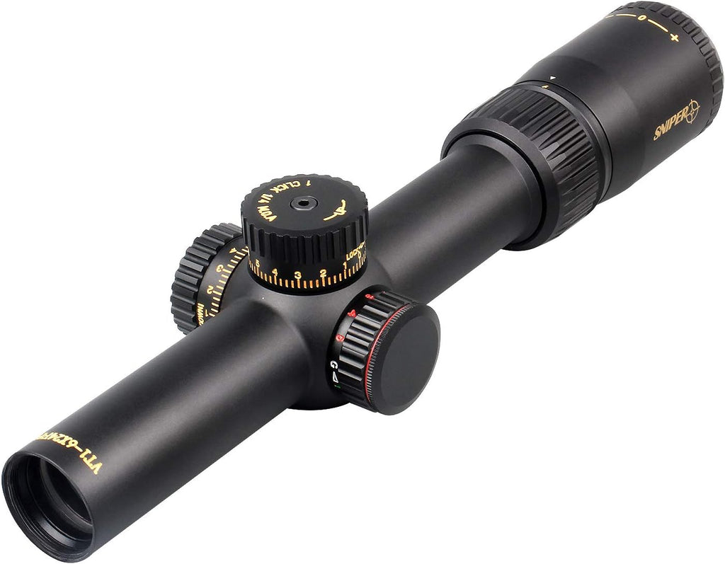 1-6X24 FFP Scope with Red/Green Illuminated Reticle and Scope Mount K6946
