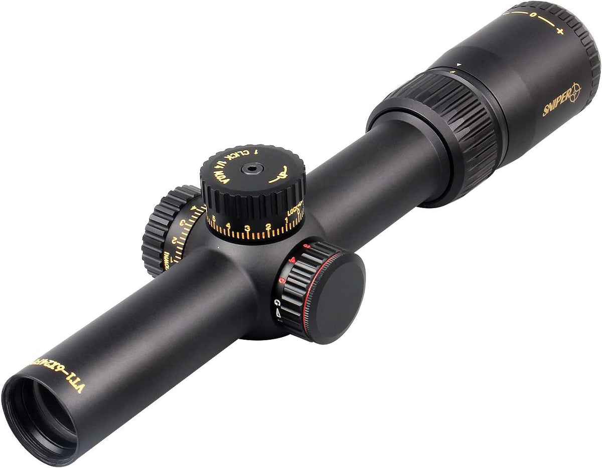 1-6X24 FFP Scope with Red/Green Illuminated Reticle and Scope Mount K6946