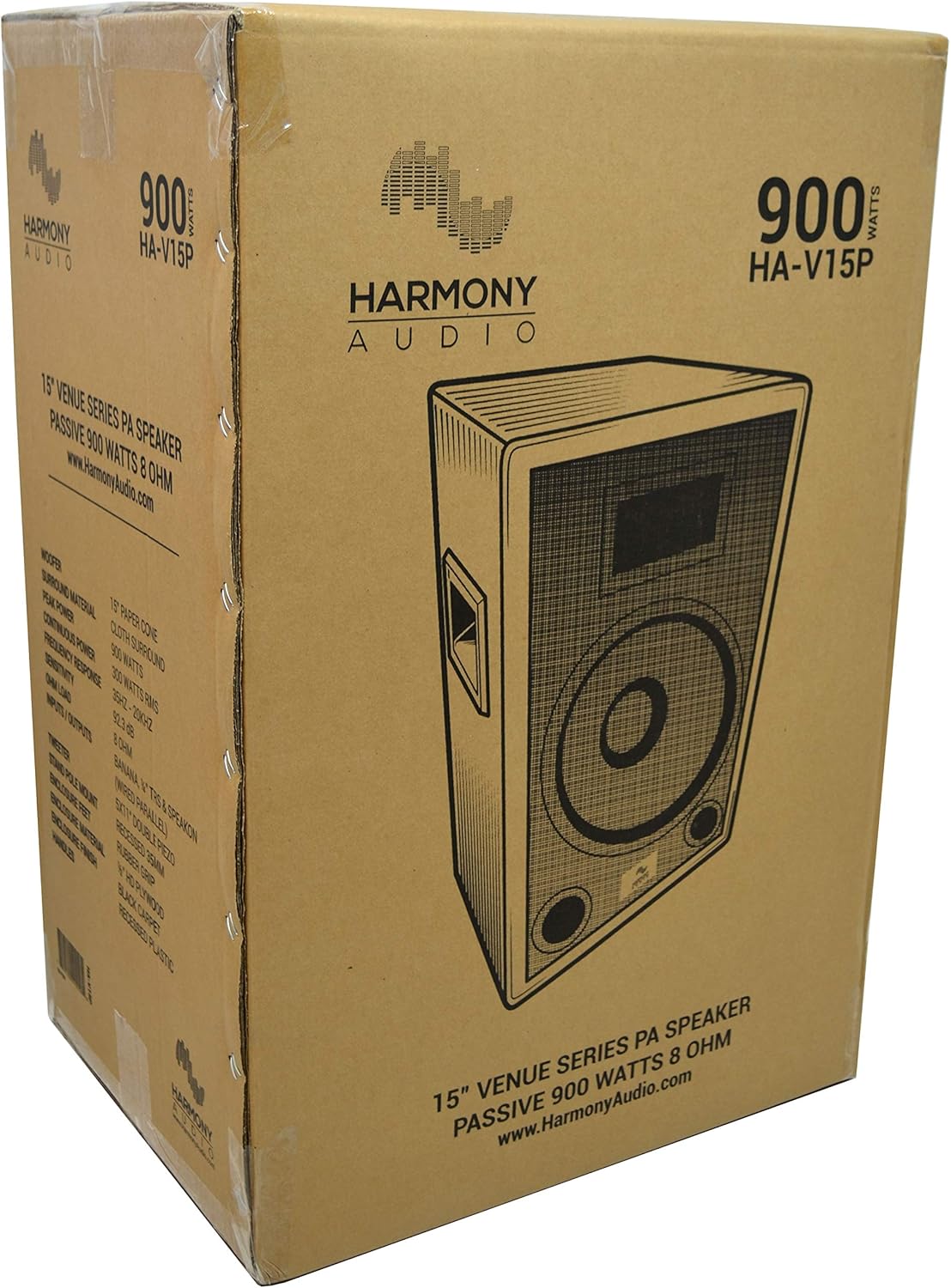 15 Passive 900W 2-Way PA Speaker Cabinet O5472