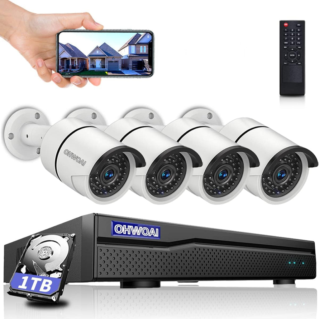 8 Channel POE Security Camera System with 1TB HDD X42927