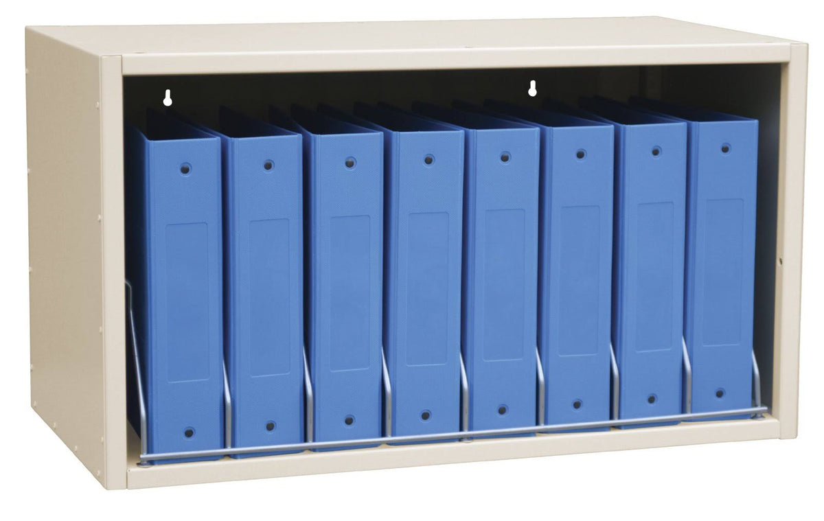 Beige File Storage Rack with 8 Capacity W307613