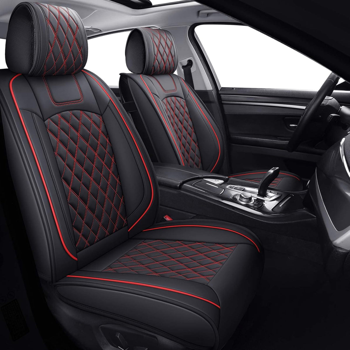 Waterproof Faux Leather Full Set Car Seat Covers Q742035