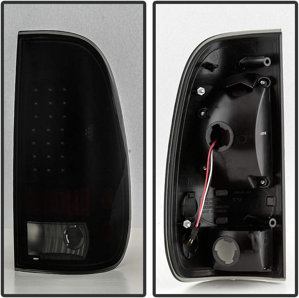 Black Smoke LED Tail Lights Brake Lamps I6314