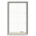 24 in. x 40 in. White Clad Wood Right-Handed Casement Window with Colonial Grids Q297