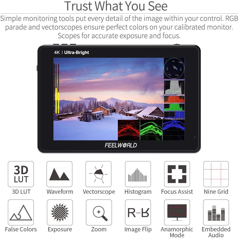 7 Inch Touch Screen Camera Field Monitor with 3D Lut I9258