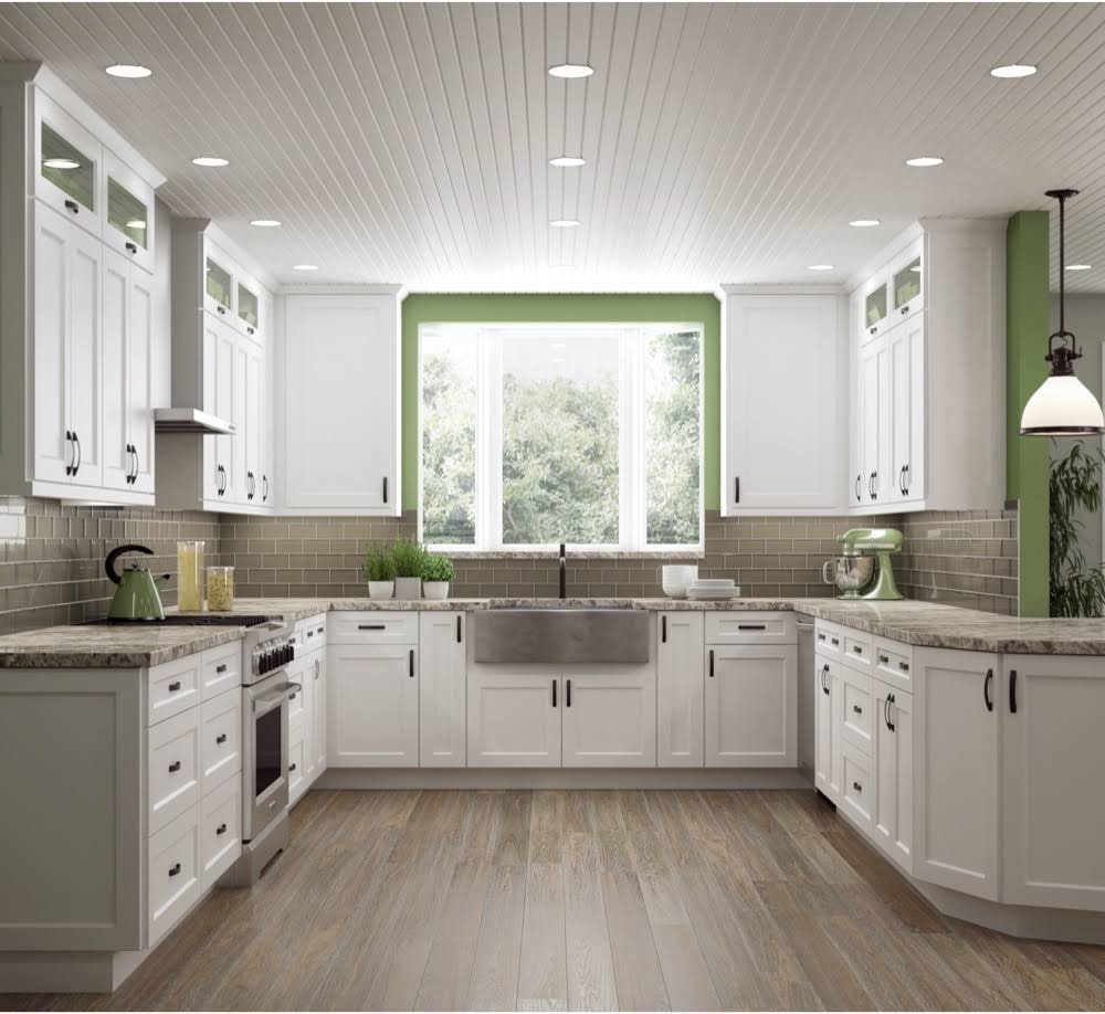 White 2 Doors 2 Shelves Wall Cabinet T784
