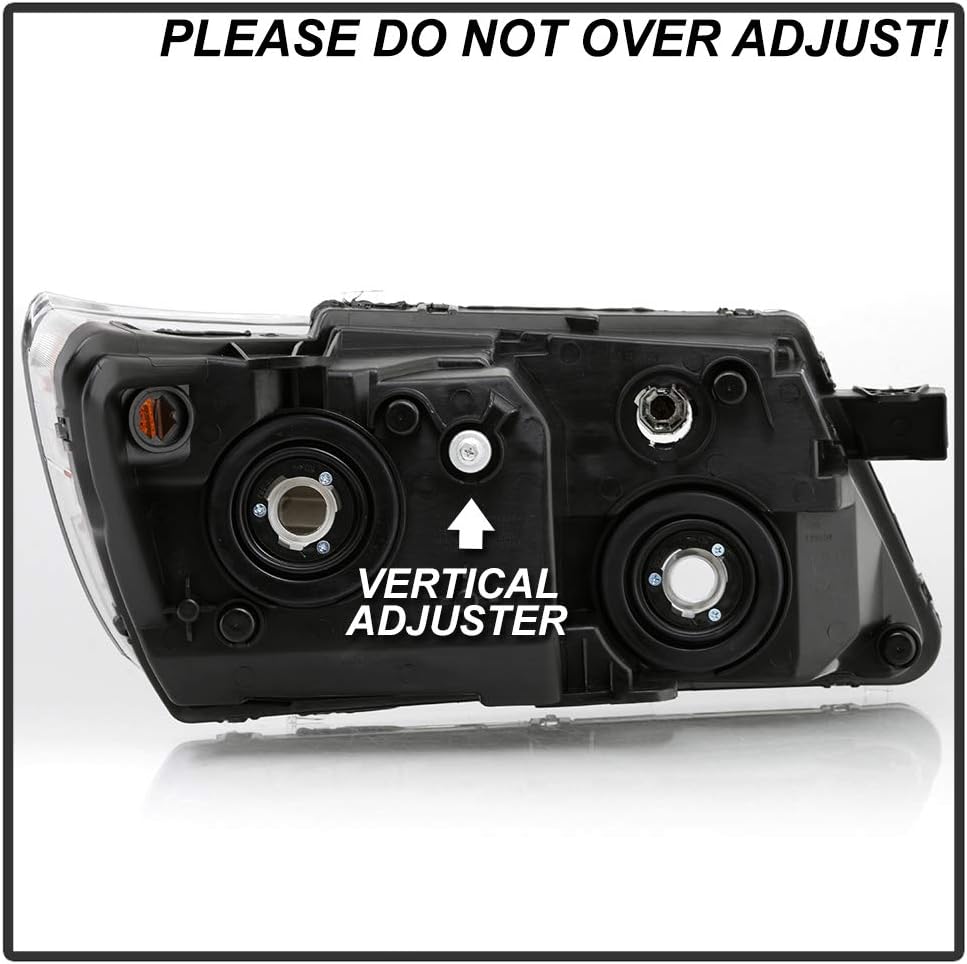 2009-2018 Dodge Journey Black Housing Headlights Assembly Pair Set Left+Right H3200