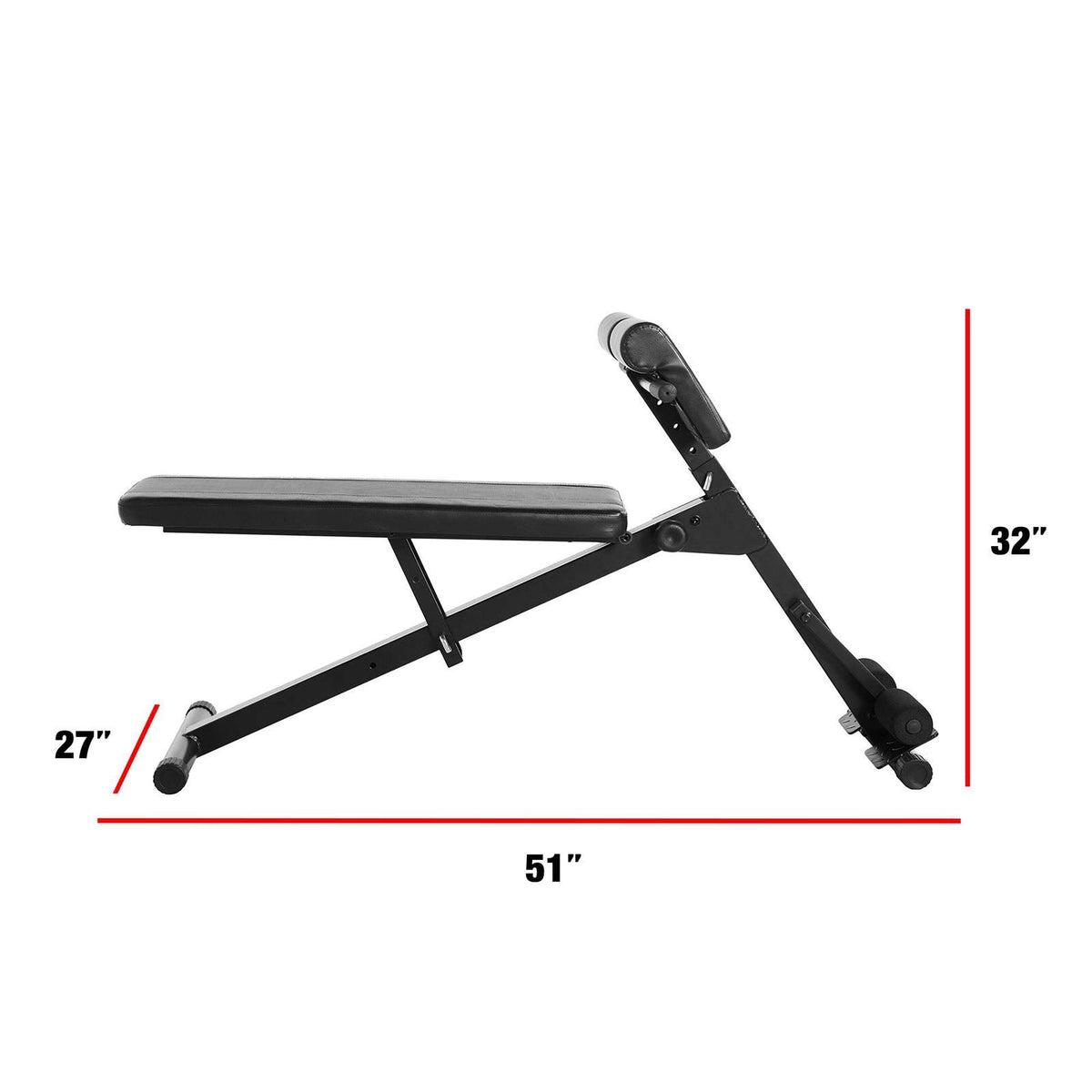 Black Hyperextension AB Bench O399
