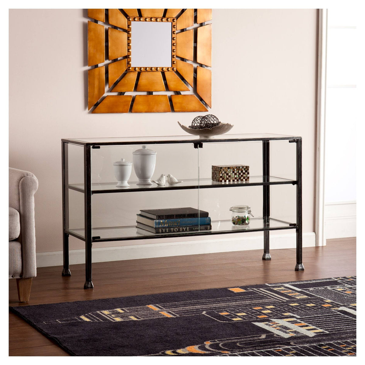 Black Storage Cabinet G868