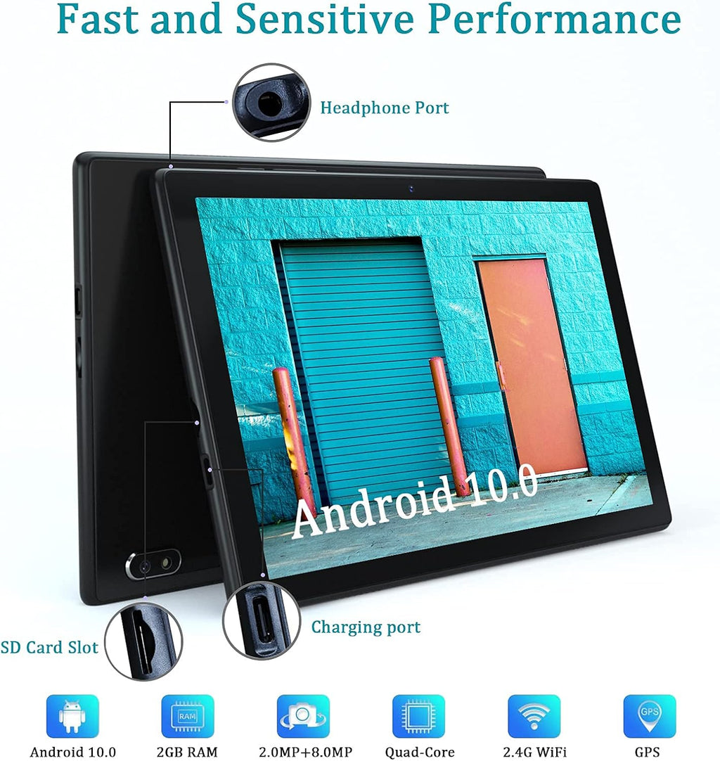 10 inch Android Tablet 32GB Black Z38657