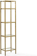 Gold Narrow Open Display Case S2418