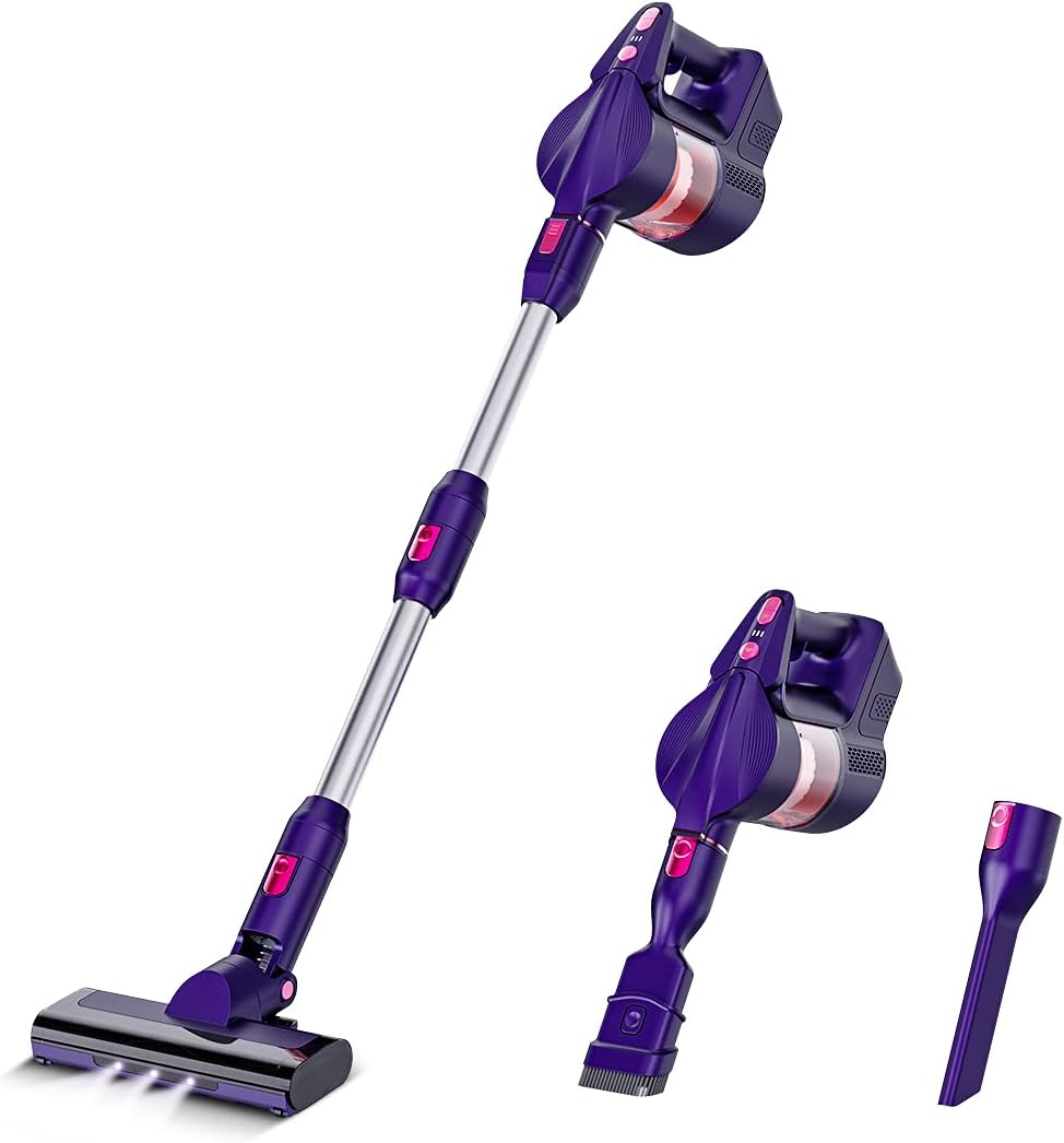 Cordless Vacuum Cleaner 24Kpa 40 min 250W Purple N18838