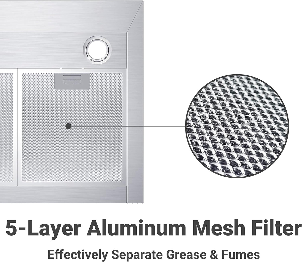 30 inch 450 CFM Convertible Wall Mount Stainless Steel Range Hood V82215