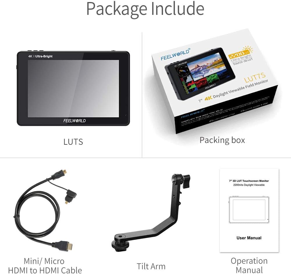 7 Inch Touch Screen Camera Field Monitor with 3D Lut I9258