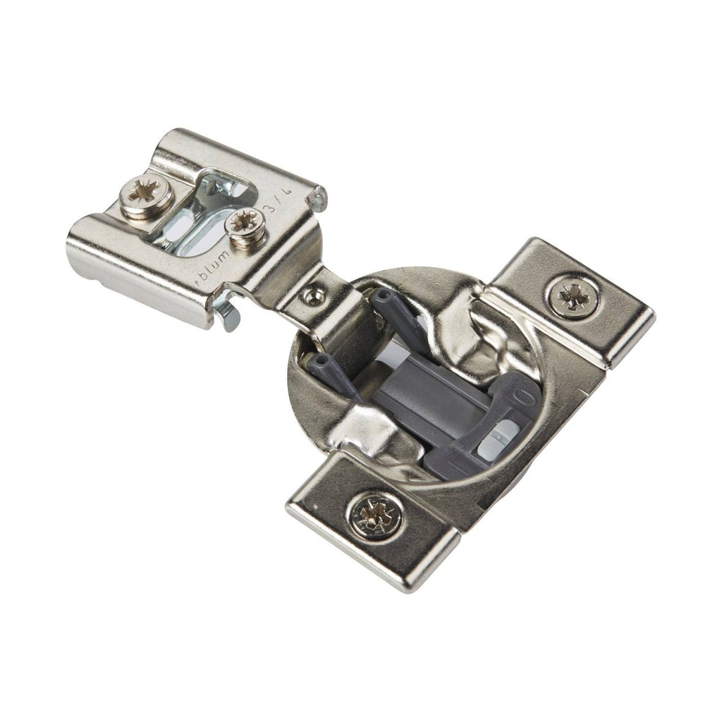 Silver Metal 3/4-Inch 105-Degree Compact Soft-Close Hinge (Case of 50) I165