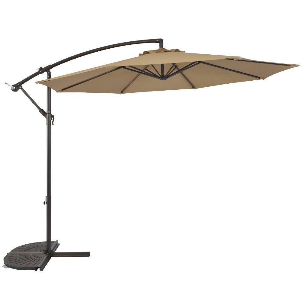 10 ft. Cantilever Offset Patio Umbrella in Beige B514101