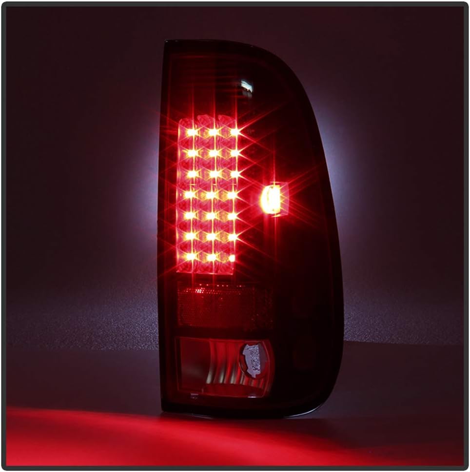 Black Smoke LED Tail Lights Brake Lamps I6314