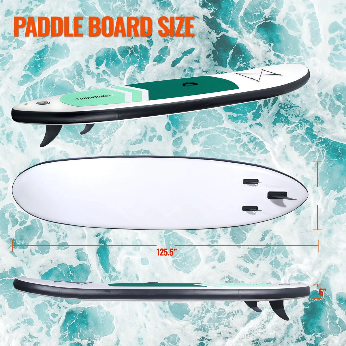 Inflatable Stand Up Paddle Board with Non-Slip Deck, Leash, Paddle and Pump C540