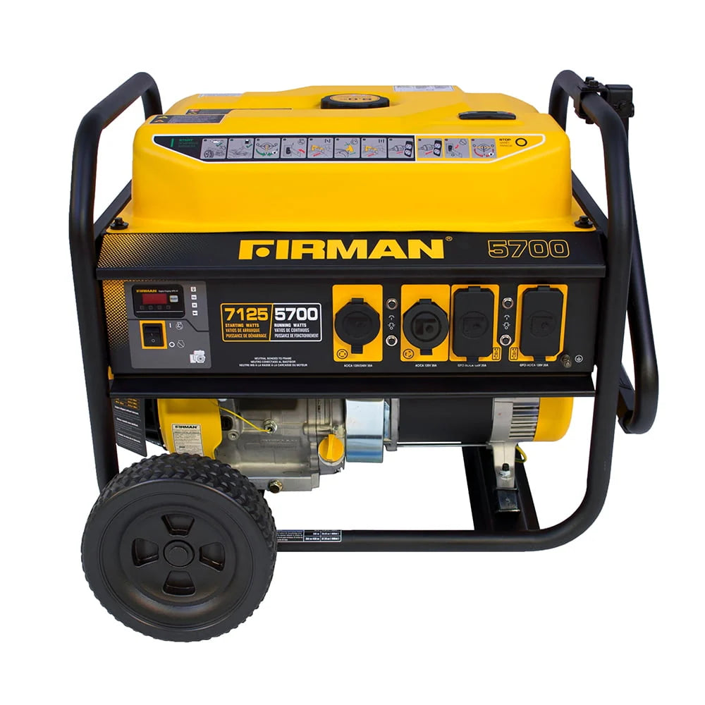 7125/5700 Watt 120/240 V Gas Recoil Start Generator E192